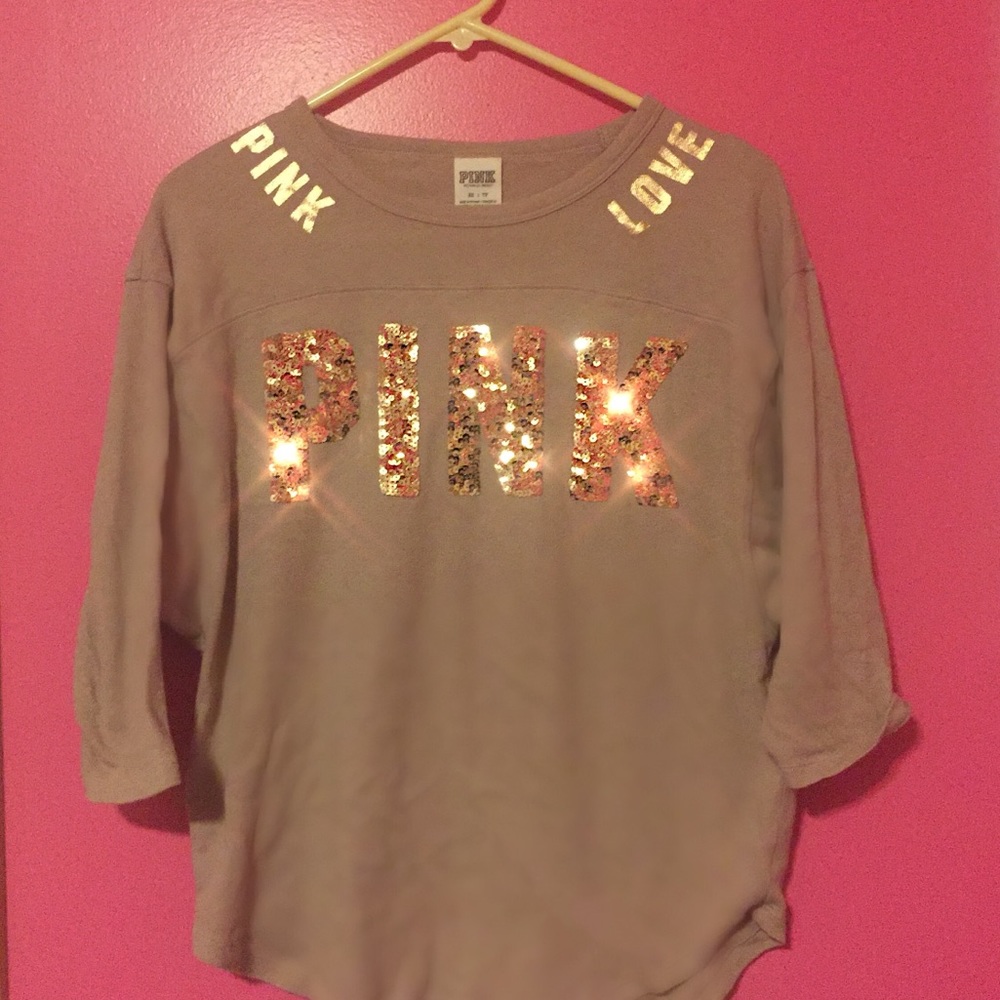 PINK Victoria’s Secret Elbow Sleeve Shirt